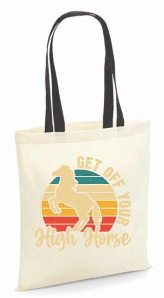 Vászontáska - színes fülű 