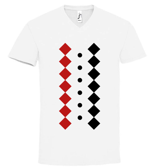 Unisex V nyakú póló