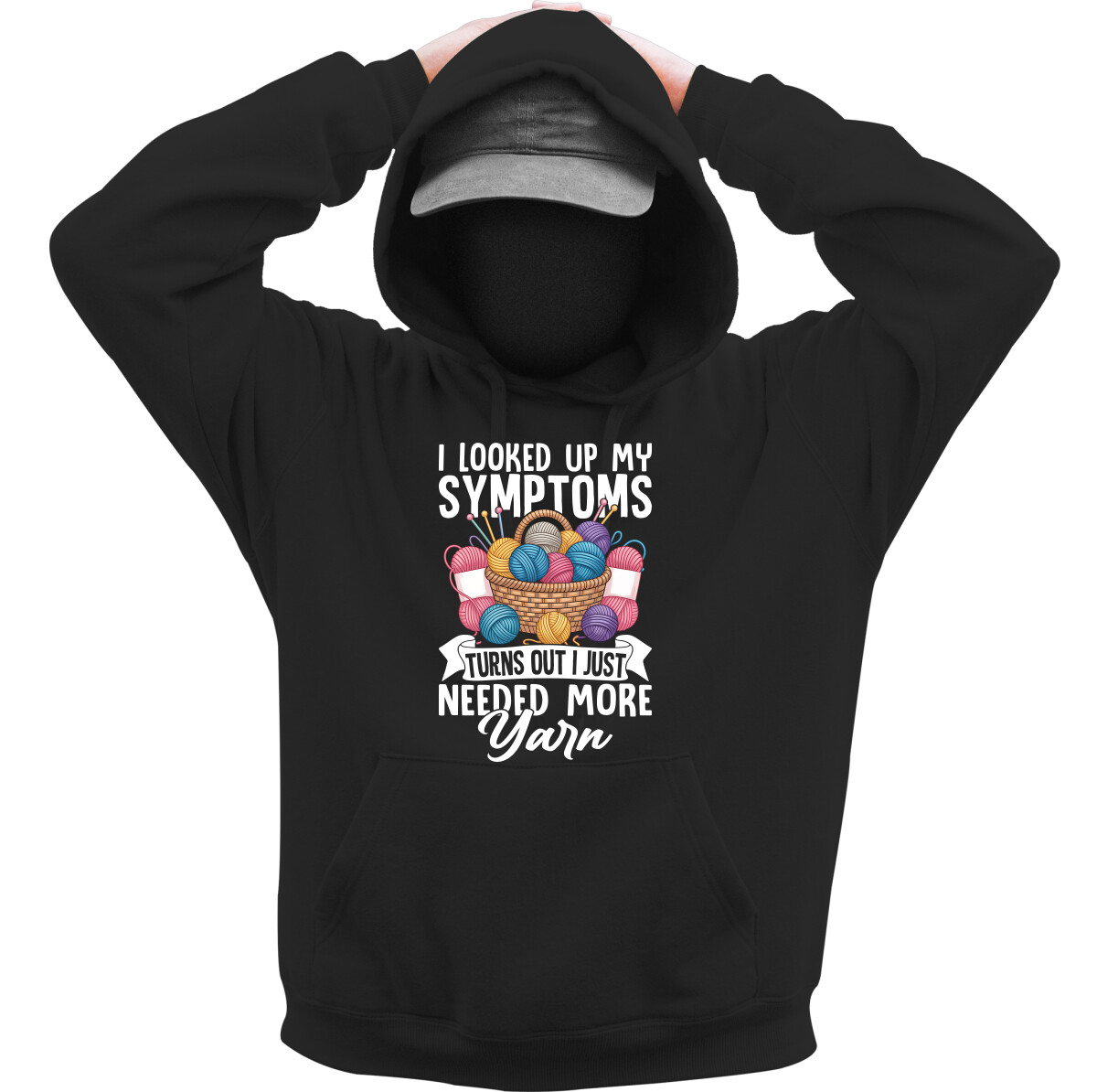 Kapucnis belebújós pulóver