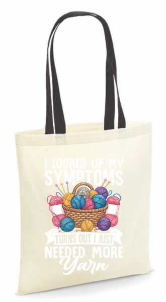 Vászontáska - színes fülű 