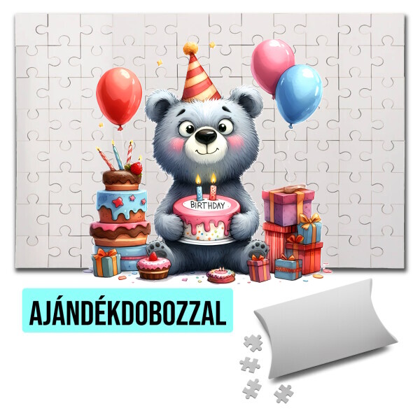 Puzzle - kirakó ajándékdobozzal