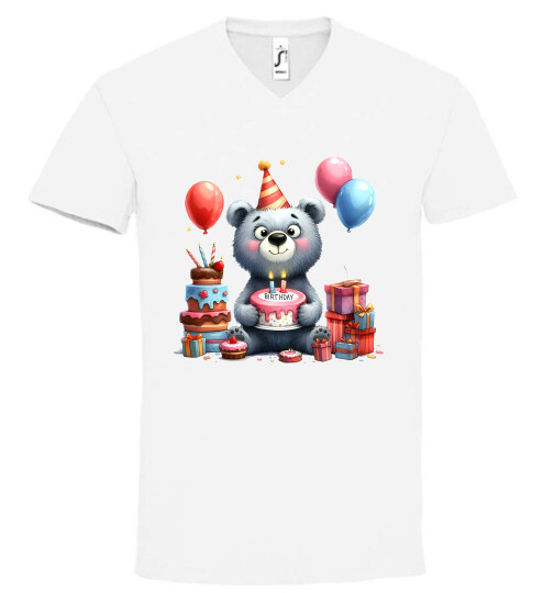 Unisex V nyakú póló