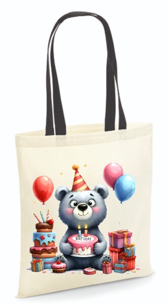 Vászontáska - színes fülű 