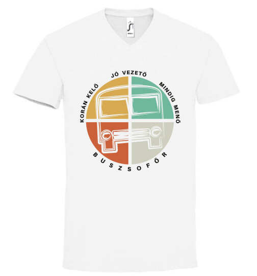 Unisex V nyakú póló