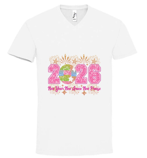 Unisex V nyakú póló