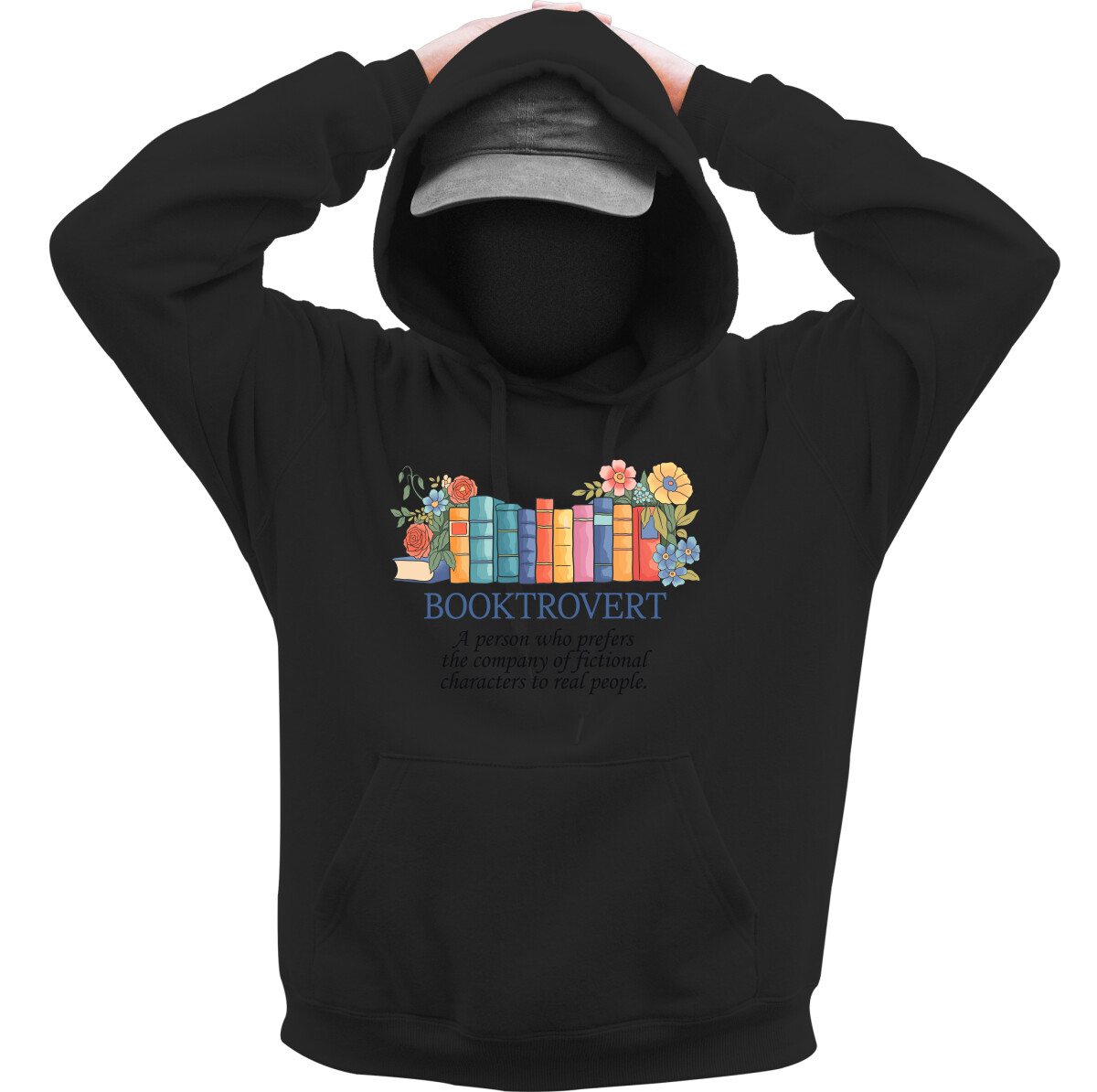 Kapucnis belebújós pulóver