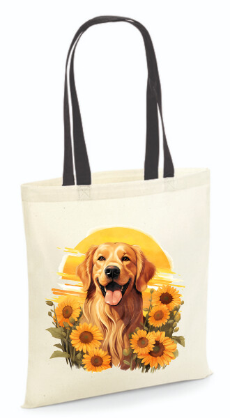 Vászontáska - színes fülű 