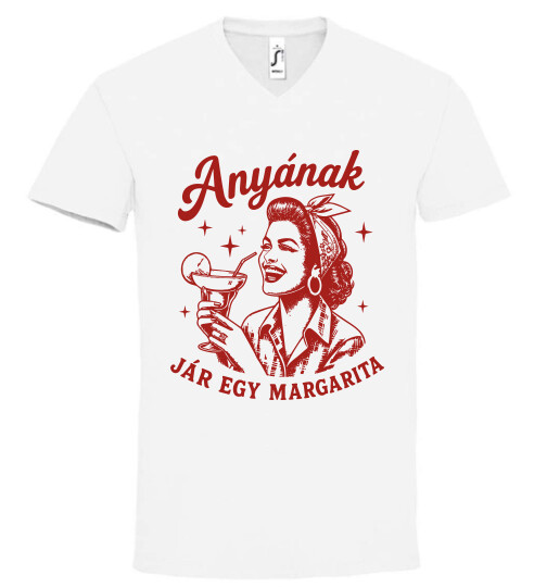 Unisex V nyakú póló