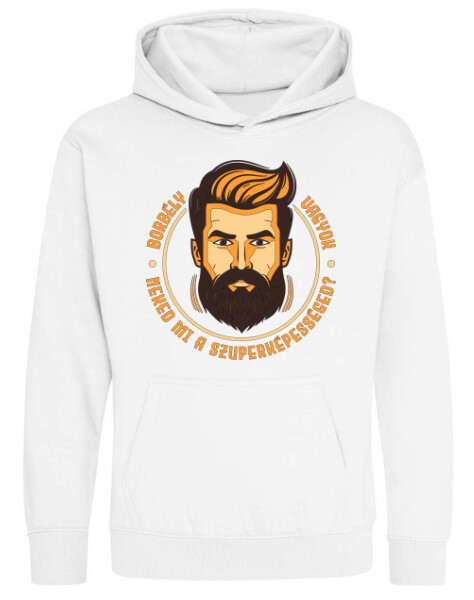 Kapucnis belebújós gyerek pulóver