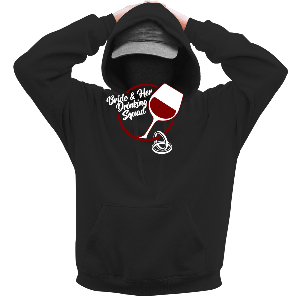 Kapucnis belebújós pulóver