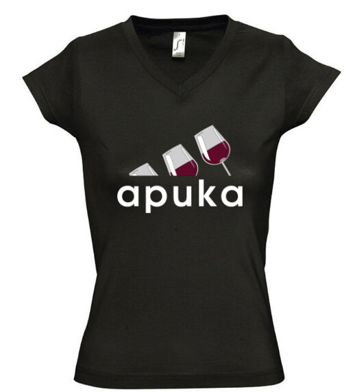 Női V nyakú póló