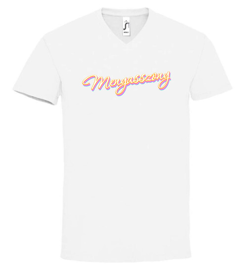 Unisex V nyakú póló