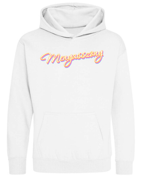 Kapucnis belebújós gyerek pulóver