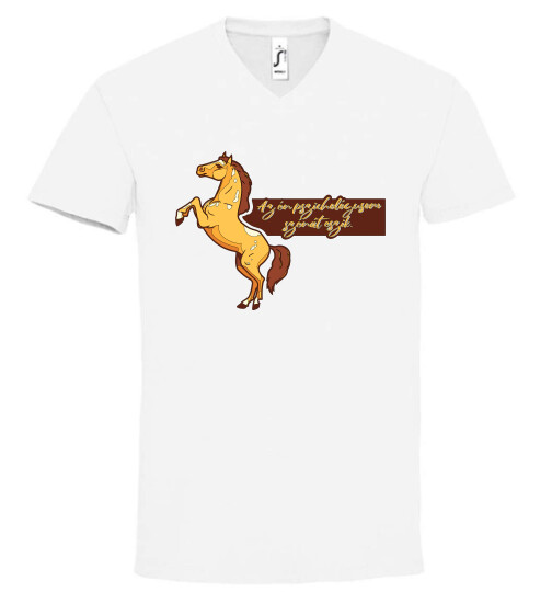 Unisex V nyakú póló