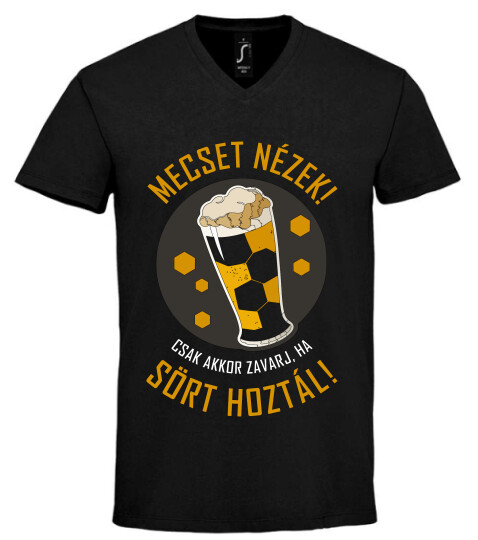 Unisex V nyakú póló