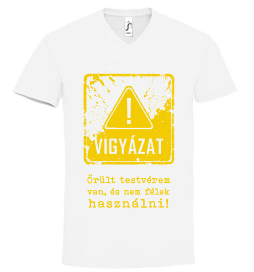 Unisex V nyakú póló