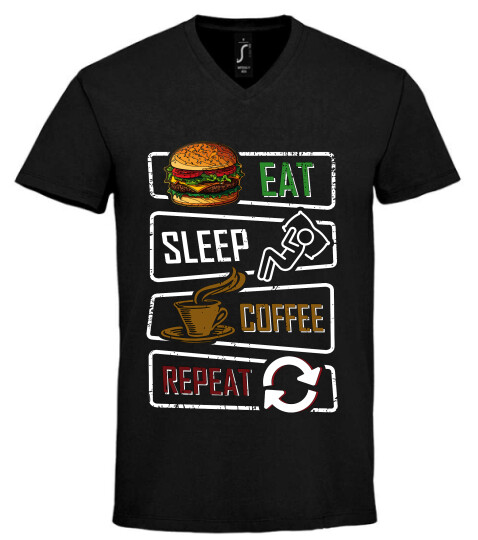 Unisex V nyakú póló