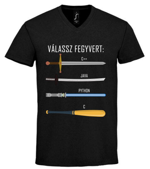 Unisex V nyakú póló