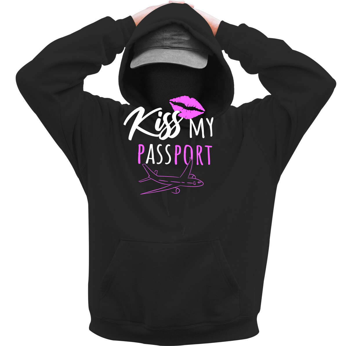 Kapucnis belebújós pulóver