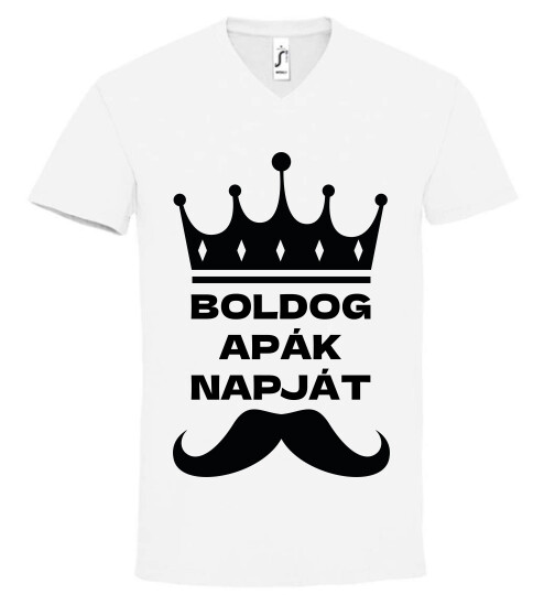 Unisex V nyakú póló