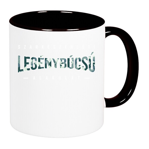 Színes fülű és belsejű bögre