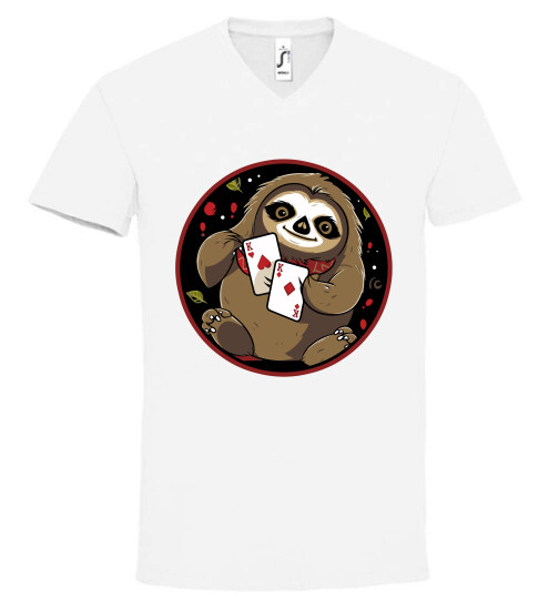 Unisex V nyakú póló