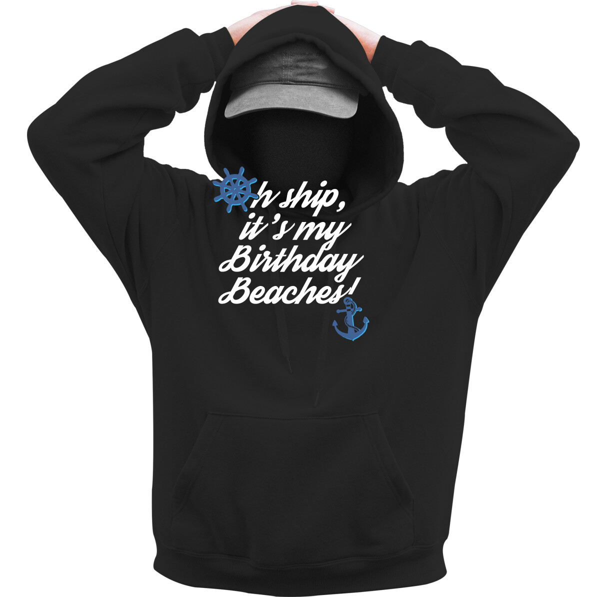 Kapucnis belebújós pulóver