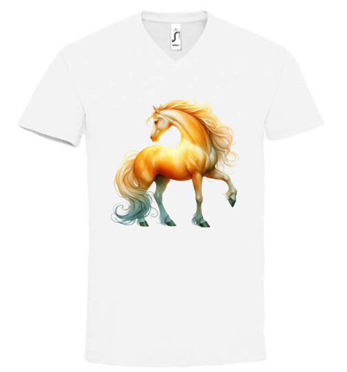 Unisex V nyakú póló