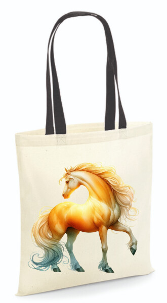 Vászontáska - színes fülű 