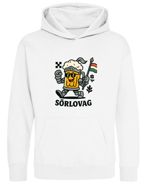 Kapucnis belebújós gyerek pulóver