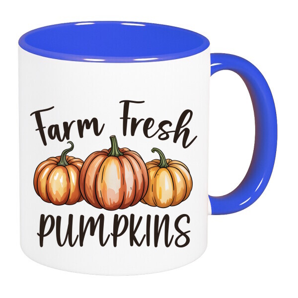 Színes fülű és belsejű bögre