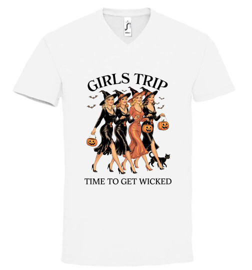 Unisex V nyakú póló