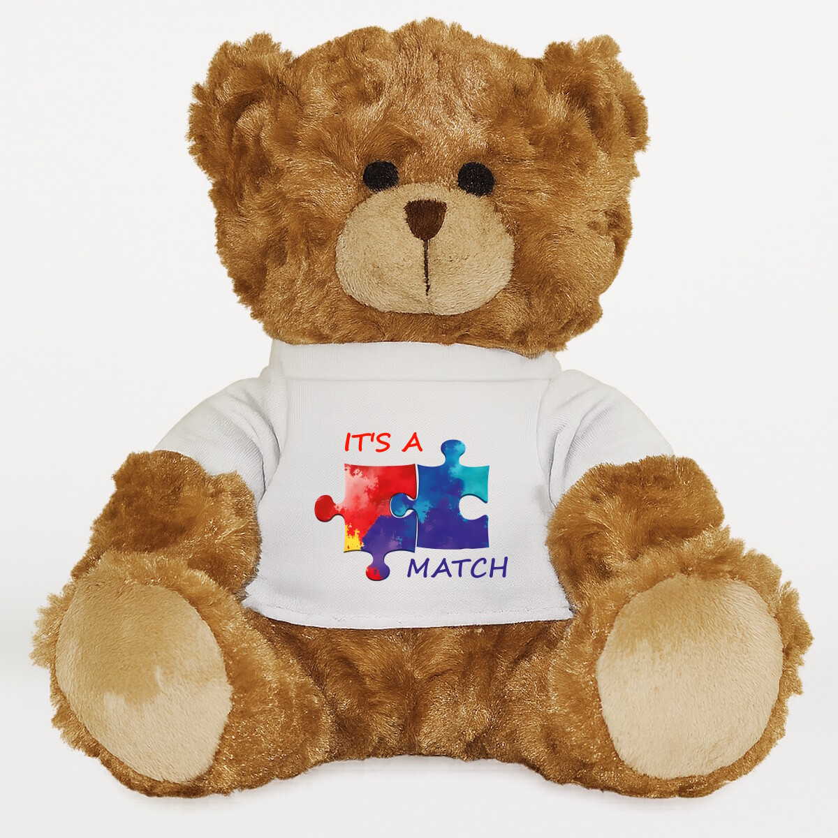 Plüssmaci egyedi pólóval