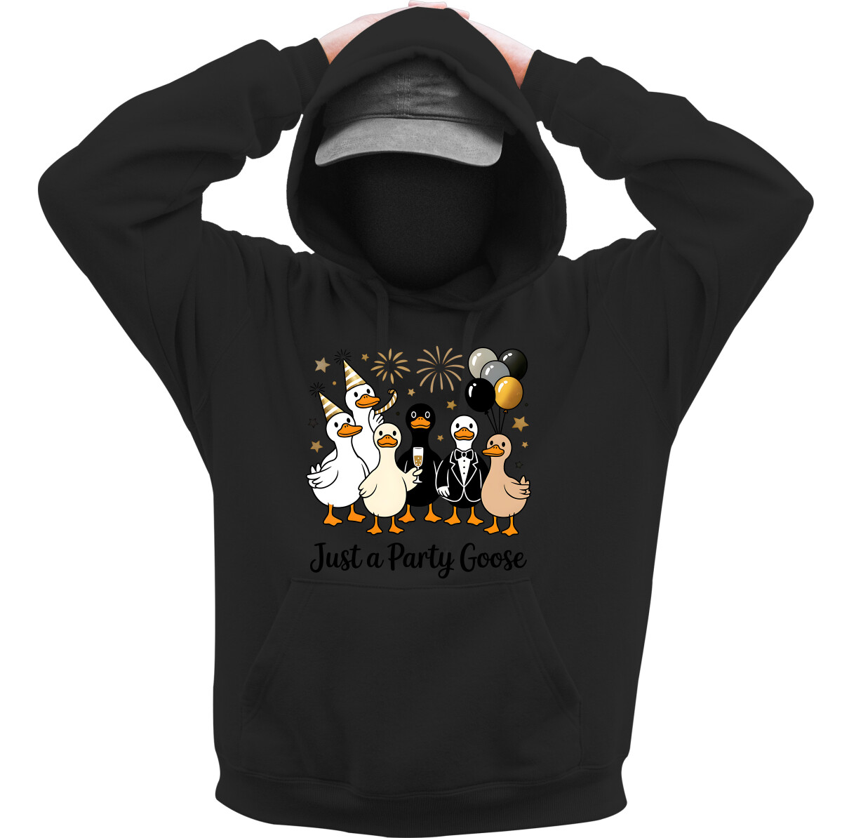 Kapucnis belebújós pulóver