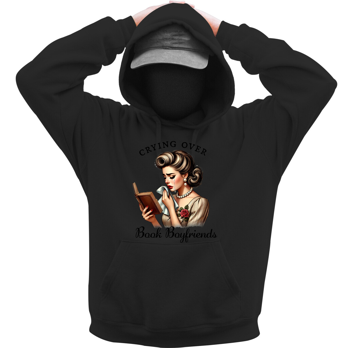 Kapucnis belebújós pulóver