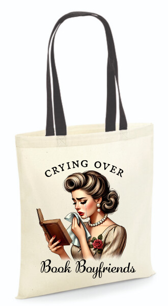 Vászontáska - színes fülű 