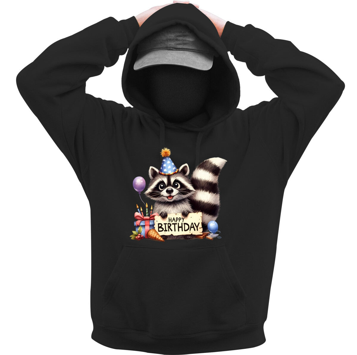 Kapucnis belebújós pulóver