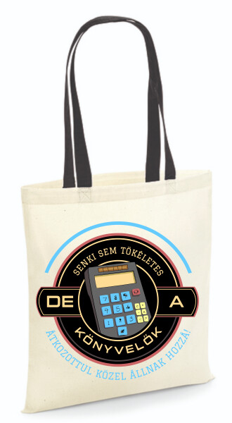 Vászontáska - színes fülű 