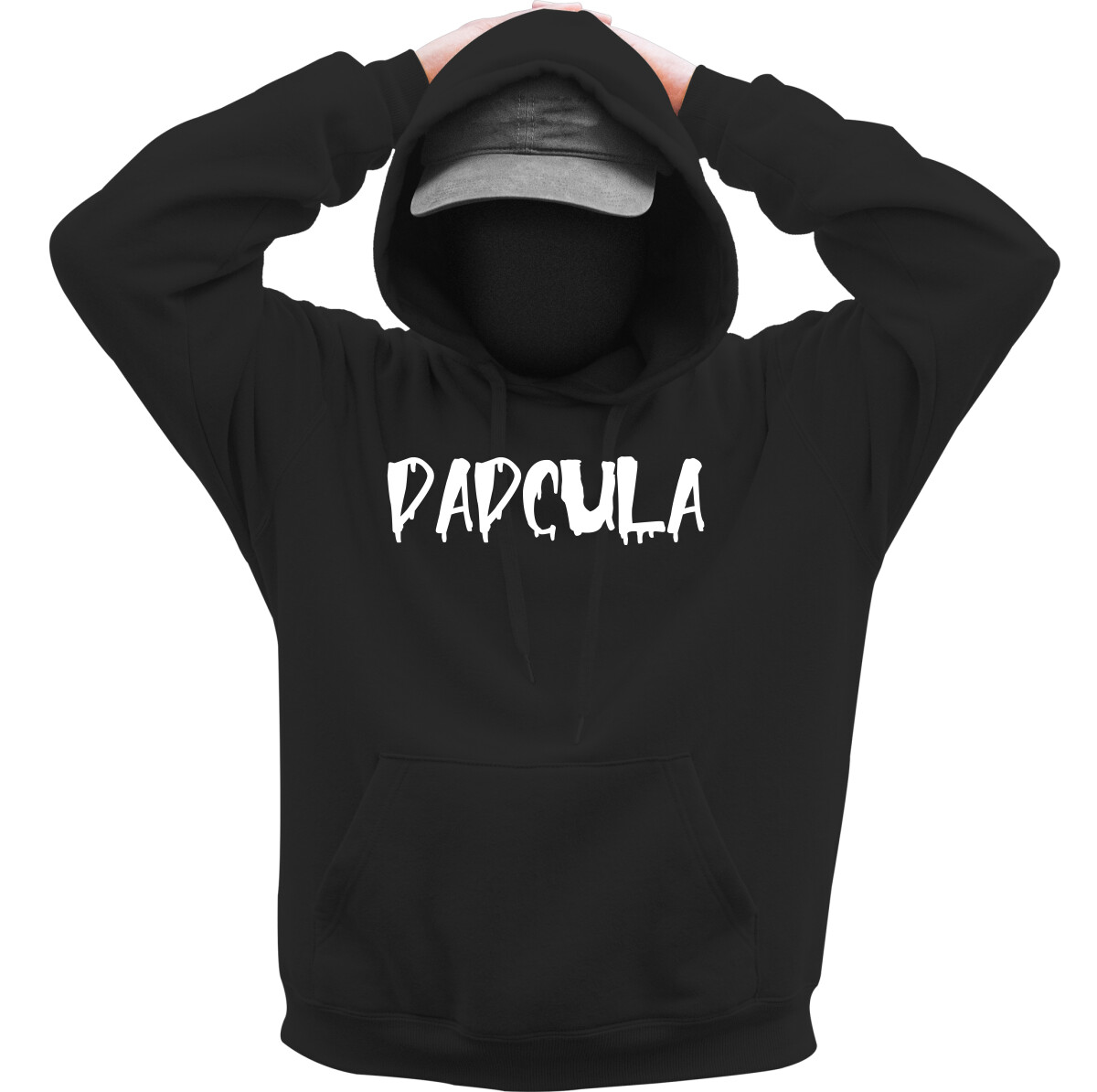 Kapucnis belebújós pulóver