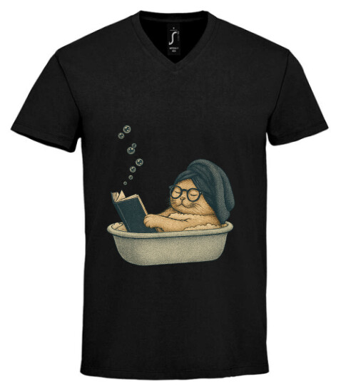 Unisex V nyakú póló