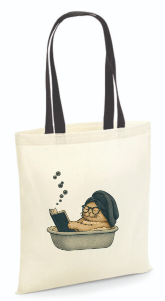 Vászontáska - színes fülű 