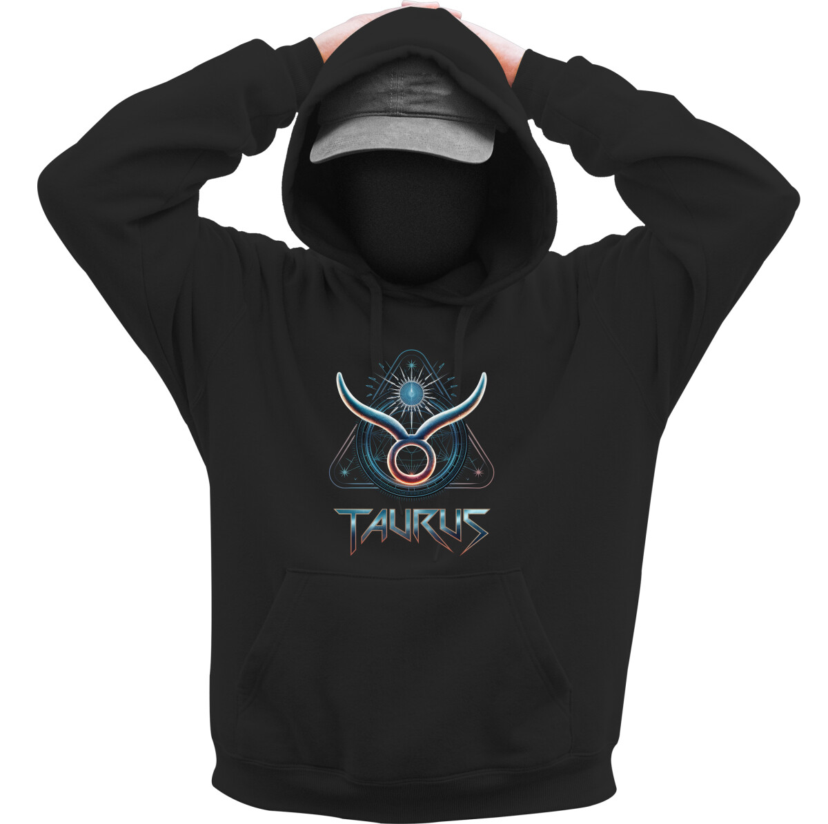 Kapucnis belebújós pulóver