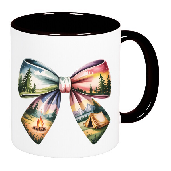 Színes fülű és belsejű bögre