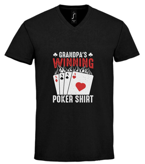 Unisex V nyakú póló