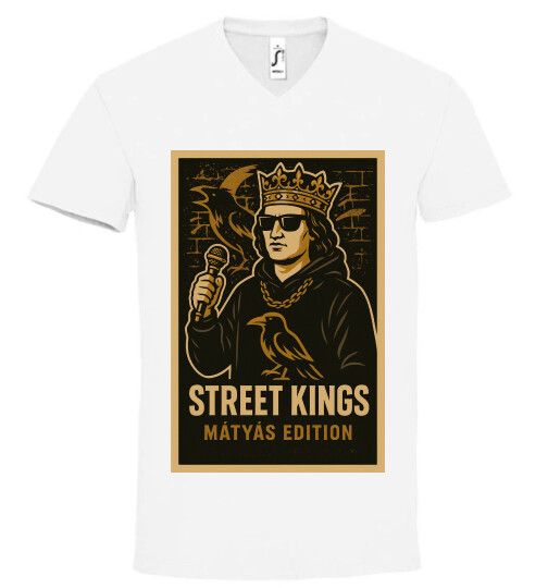 Unisex V nyakú póló