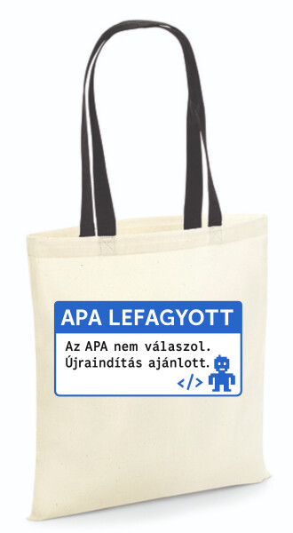 Vászontáska - színes fülű 