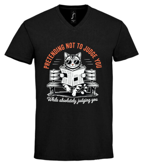 Unisex V nyakú póló