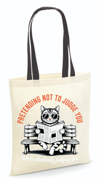 Vászontáska - színes fülű 