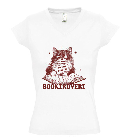 Női V nyakú póló