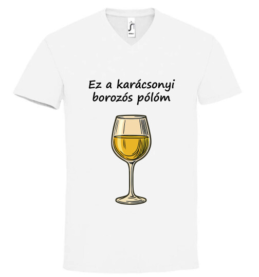 Unisex V nyakú póló